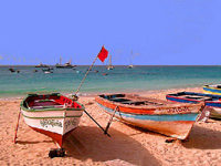 Boats on Sal Beach