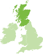 map of Scotland