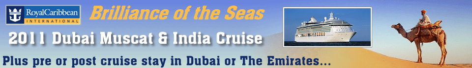 Brilliance of the Seas 2010 Dubai India 2011 Cruise