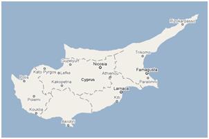 Map of Cyprus