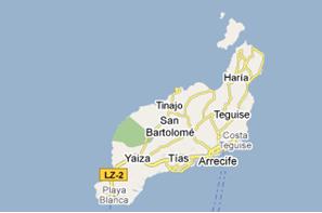 Map of Lanzarote