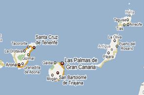 Map of Canary Islands