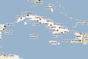 Map of Cuba