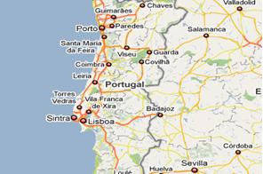 Map of Portugal