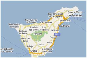 Map of Tenerife