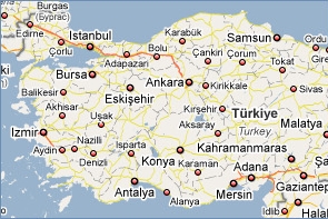 Map of Turkey