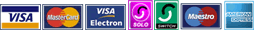 Visa, Mastercard, Visa Electron, Solo, Switch, Maestro, American Express