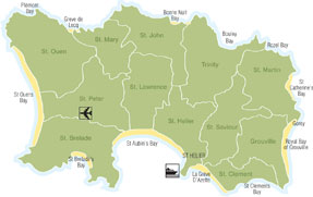 Map of Jersey