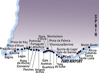 Algarve holidays map
