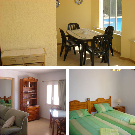 The interior of Ivy Villa, La Datcha Spain
