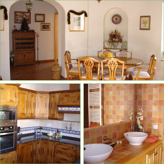 Exterior and rooms in La Finca Villa, La Datcha, Spain