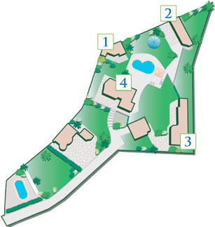 Map of the villas