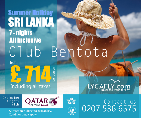 Summer Holiday in SRI LANKA from £714 All inclusive