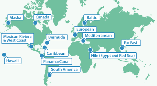 Places to Cruise - Map