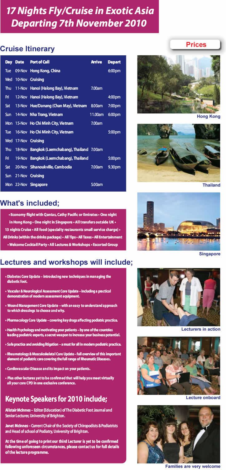 The Podiatry Cruise 2010