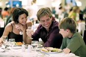 A wide choice of restaurants