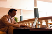 The hotel has a cyber cafe & WiFi The hotel has a cyber cafe & WiFi