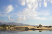 View towards the famous sand dunes