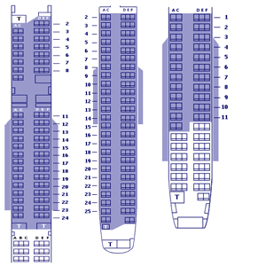 British Airways Club Europe Seat Map