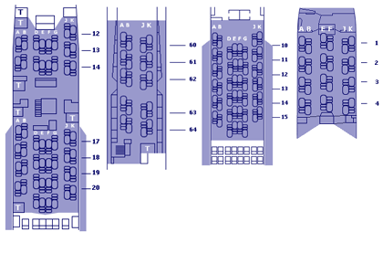 British Airways Club World Seat Map