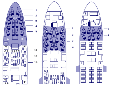 British Airways First Seat Map