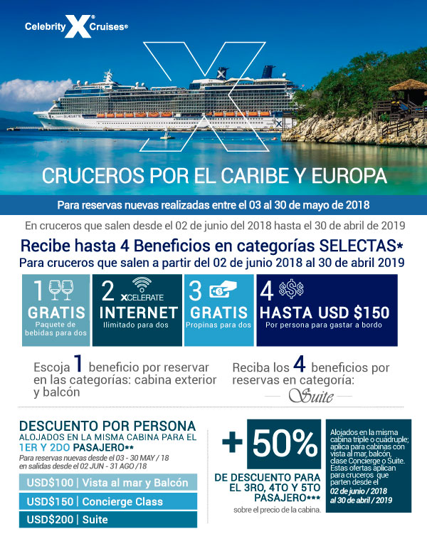 Oferta Celebrity Cruises Oferta Celebrity Cruises