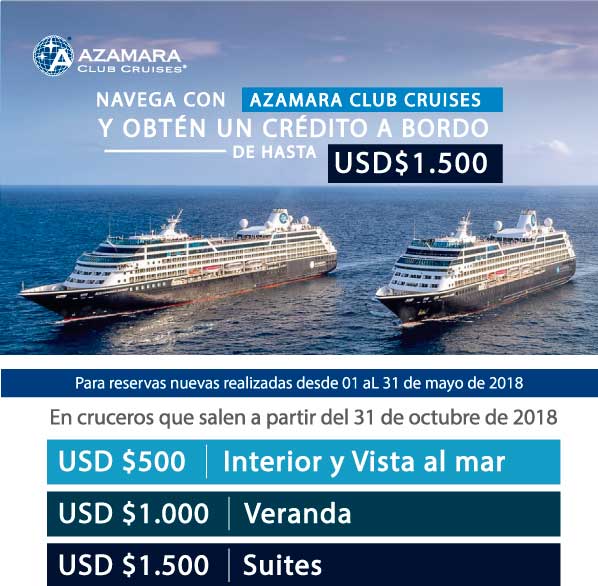 Oferta Azamara Cruises Oferta Azamara Cruises