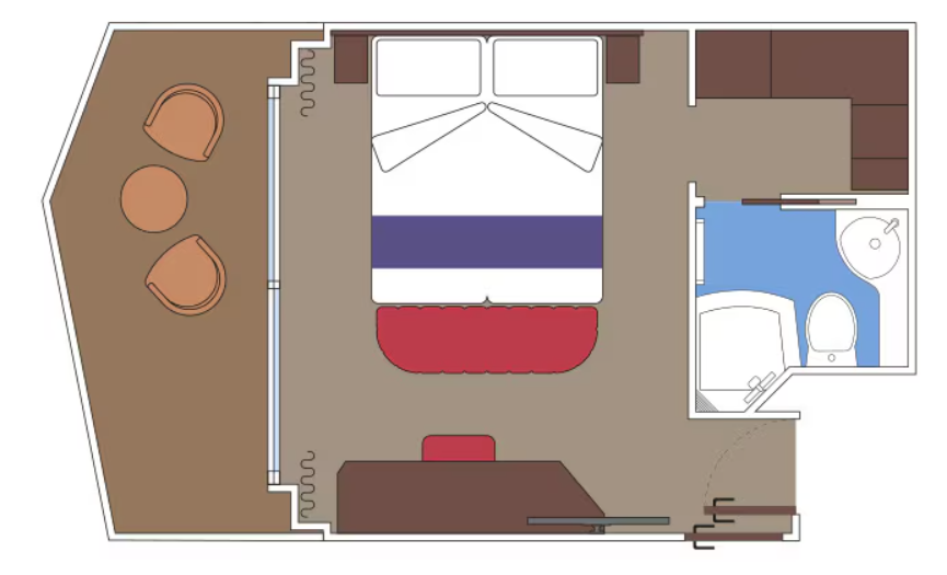 Deluxe Balcony  With Promenade & Ocean View Fantastica