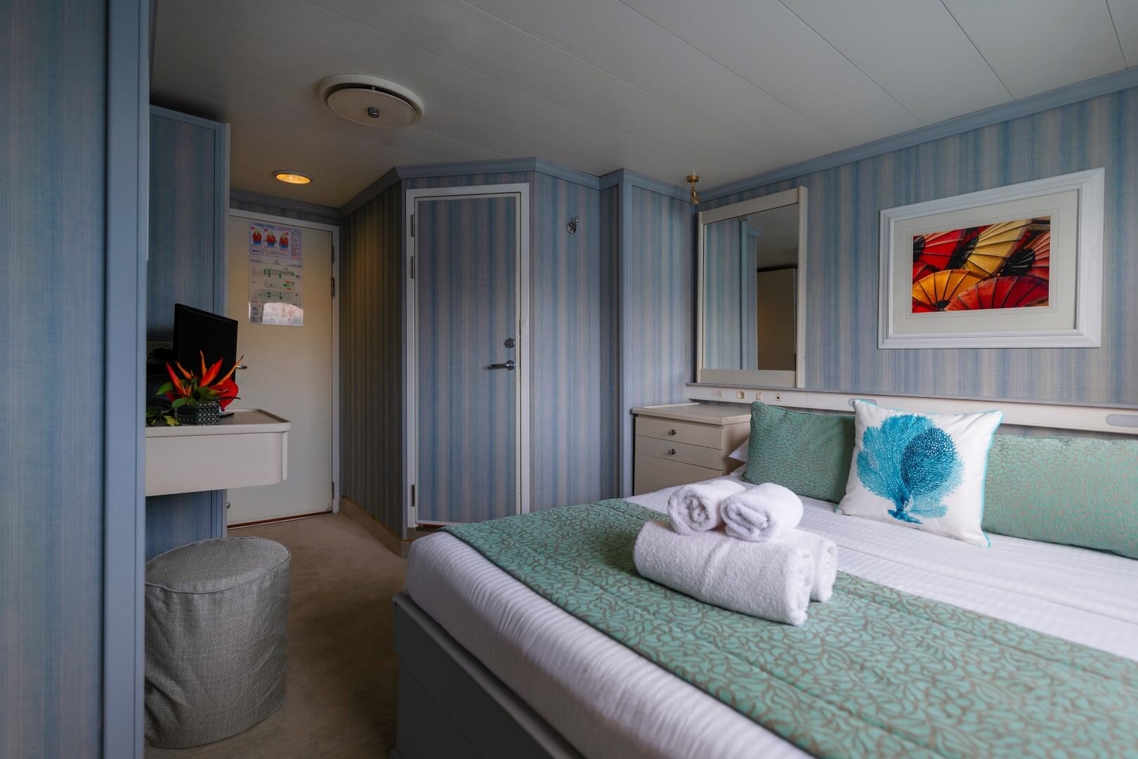 Upper & Main Decks – Double or Twin Bedded Cabins-[A]