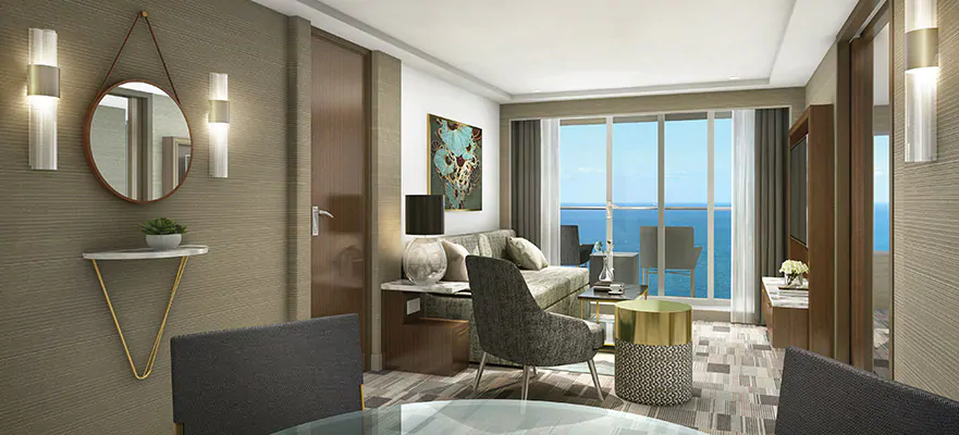 Aft-Facing Penthouse Suite with Large Balcony