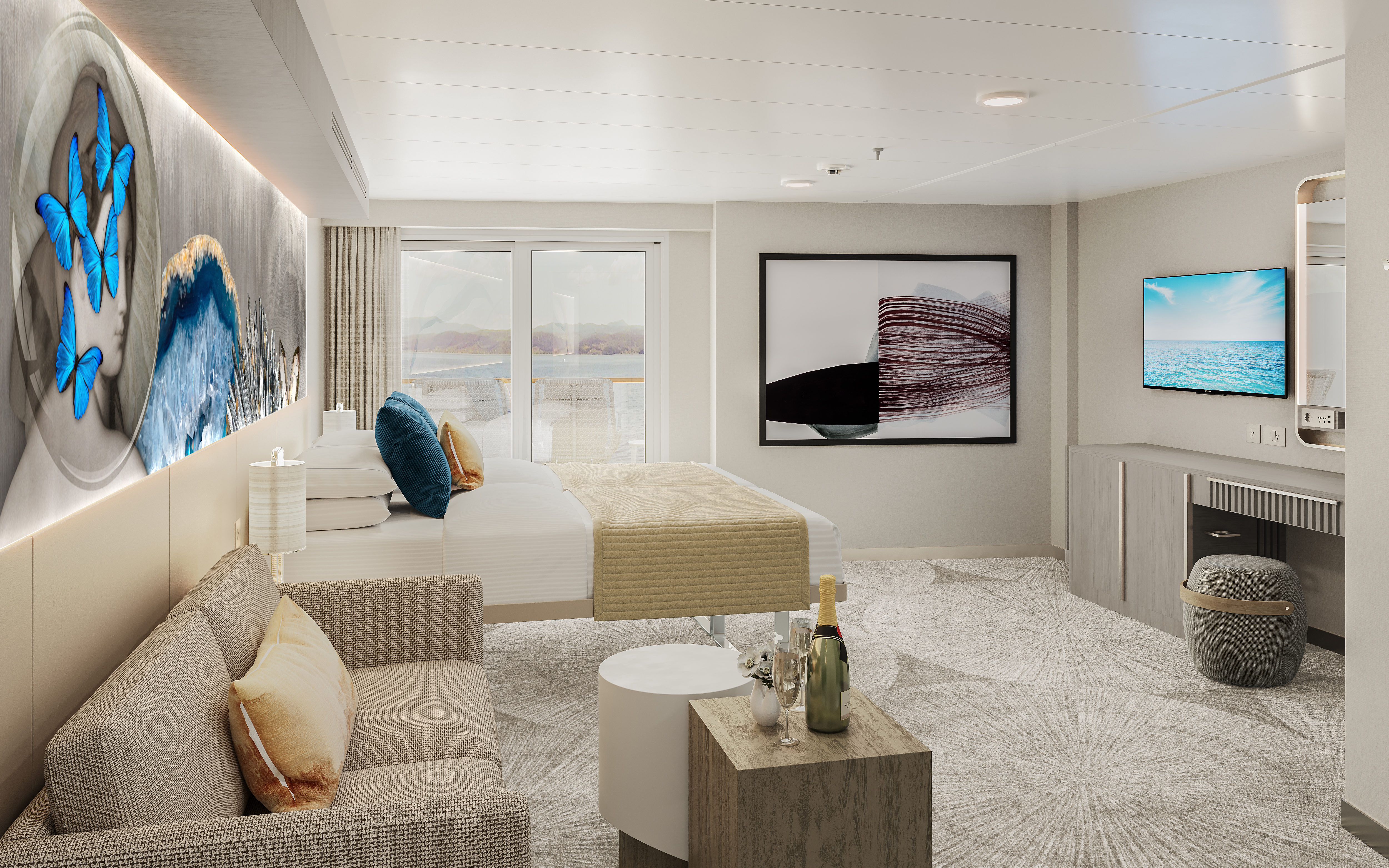 Forward-facing Club Balcony Suite With Large Balcony