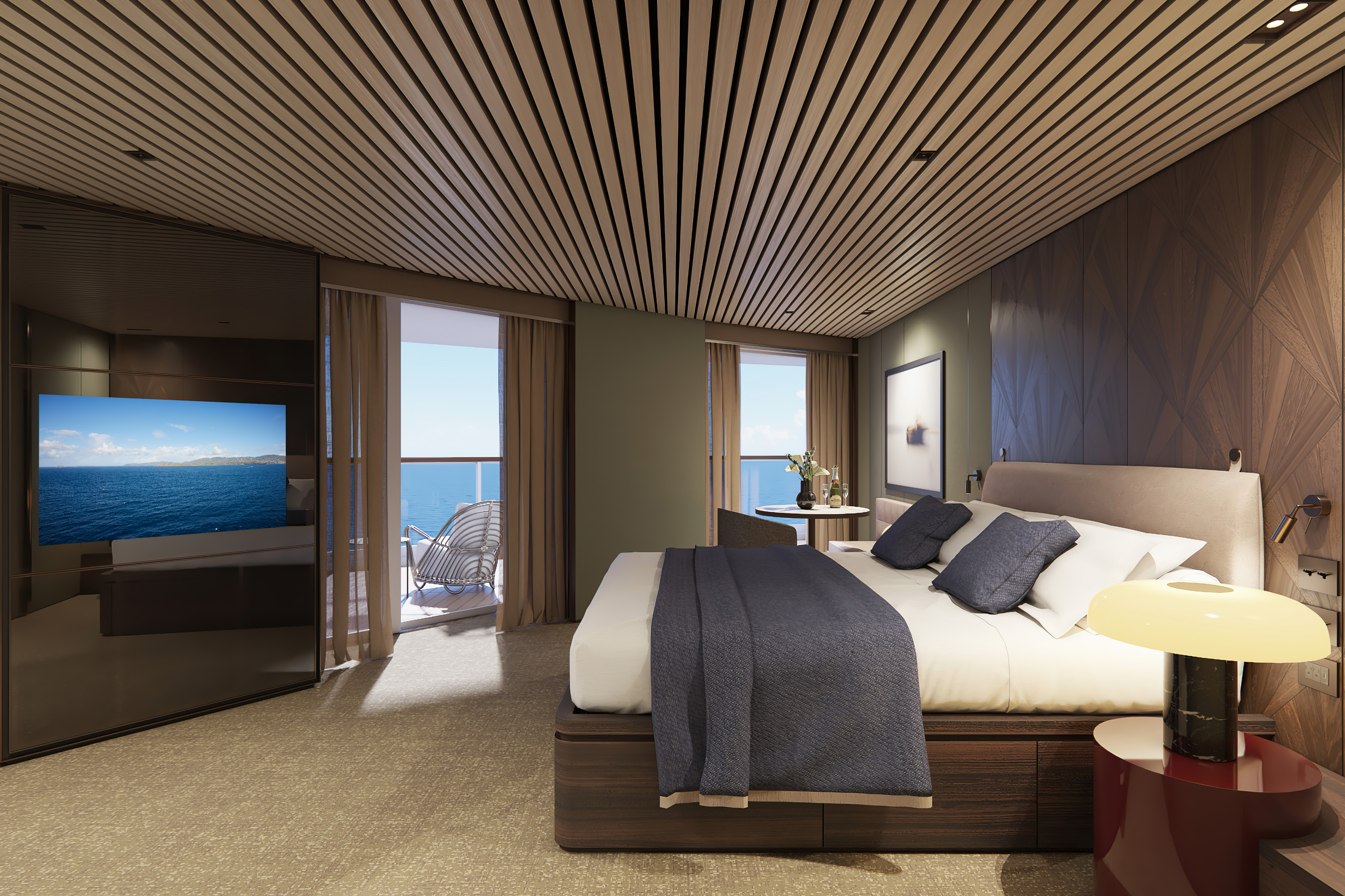 Appartement The Haven orienté vers la poupe avec grand balcon-[HA]