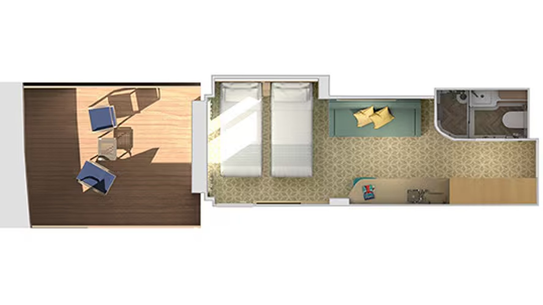 Cloud 9 Spa Forward-View Extended Balcony