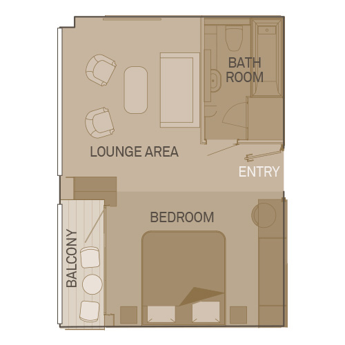 Royal Balcony Suite cabin