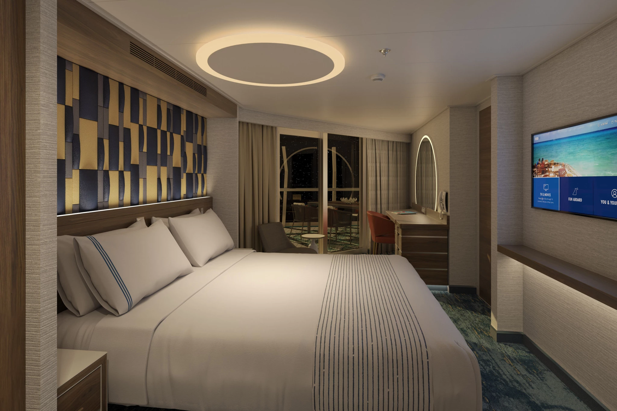 Carnival Excel Aft Suite cabin