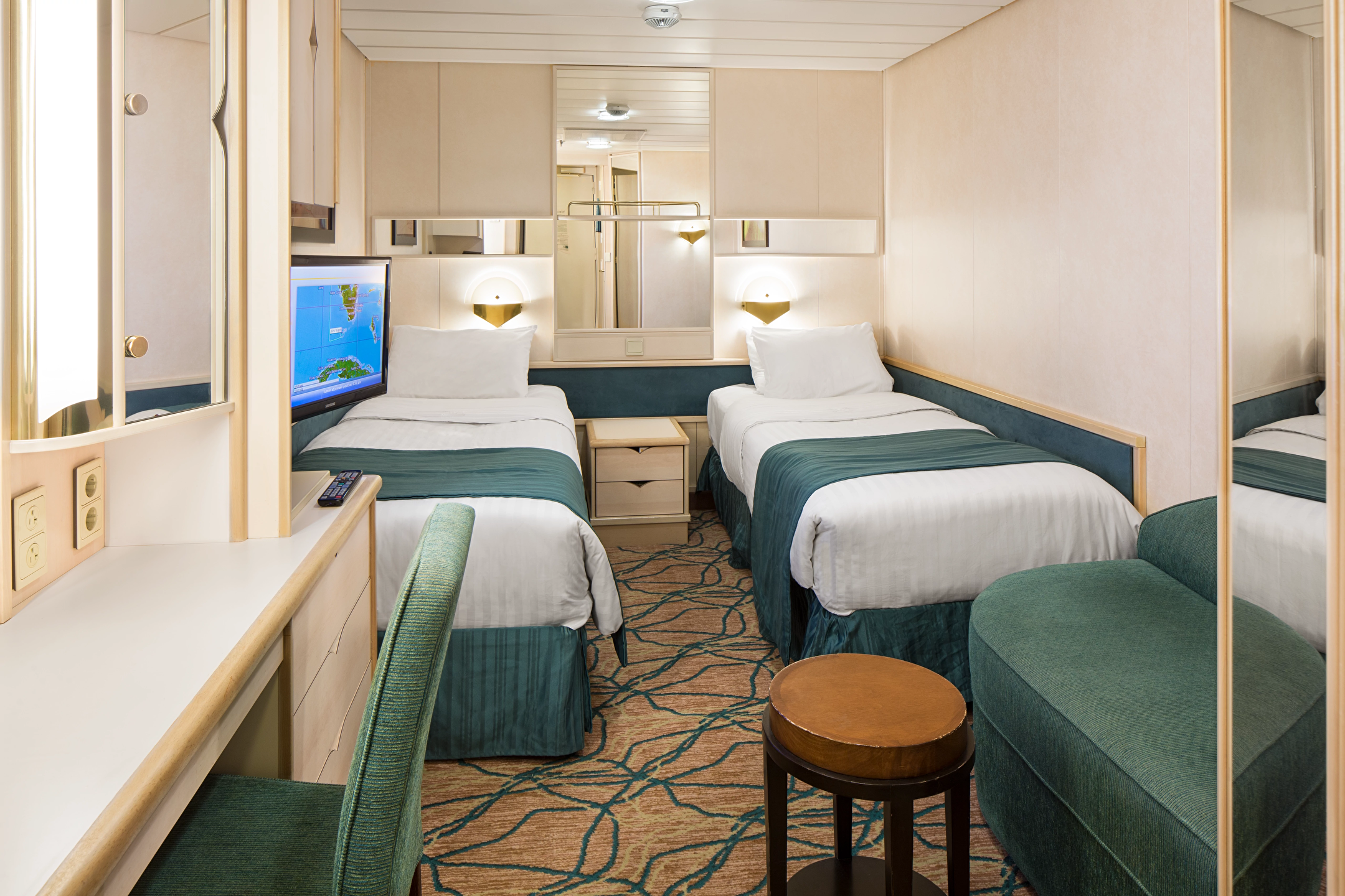 Inside 1V cabin