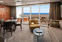 Aft-Facing Penthouse with Master Bedroom & Large Balcony cabin