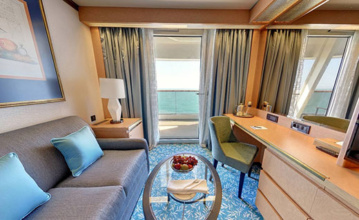 Balcony Junior Suite Wheelchair Adapted cabin