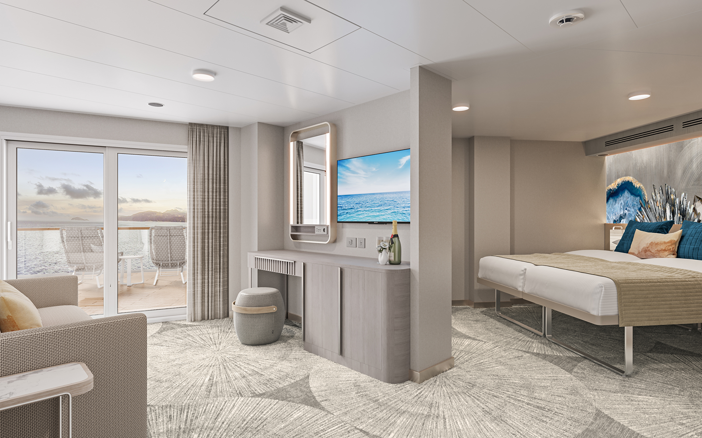 Aft-facing Suite With Large Balcony cabin