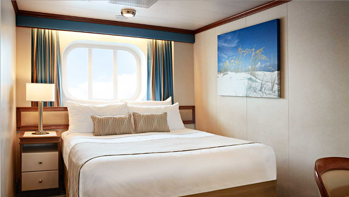 Oceanview Two Lower Beds (Obstructed View) cabin