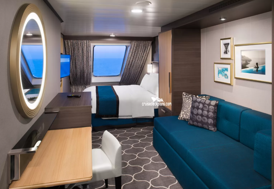 Outside/Oceanview 1K cabin