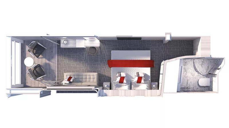 Balcony C4 cabin