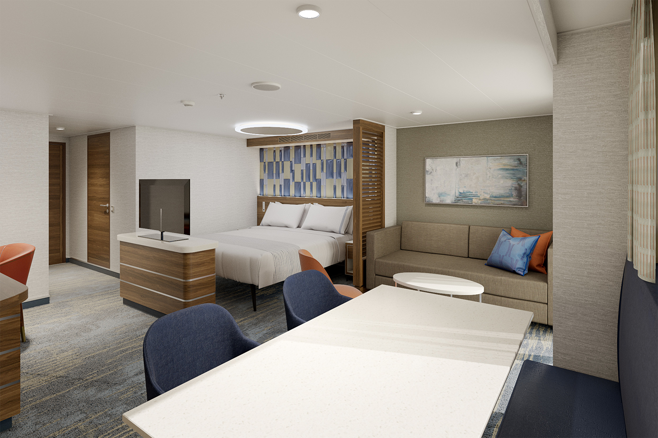 Carnival Excel Aft Suite cabin