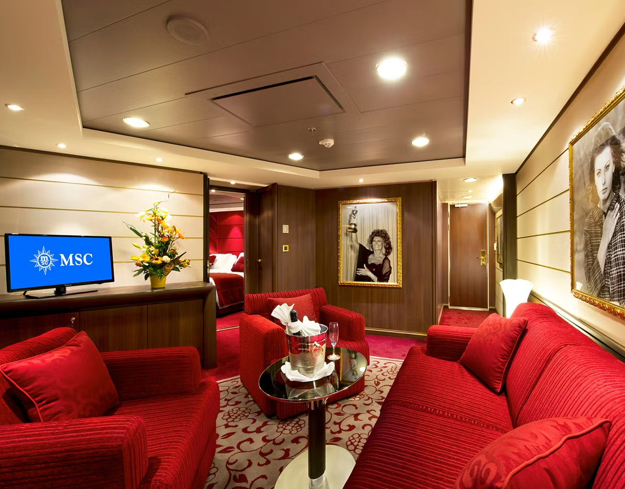 MSC YACHT CLUB YACHT CLUB EXECUTIVE AND FAMILY SUITE WITH BALCONY cabin