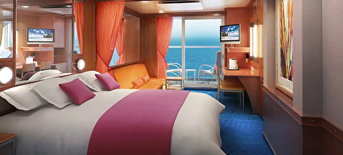 Mid-Ship Mini-Suite with Balcony