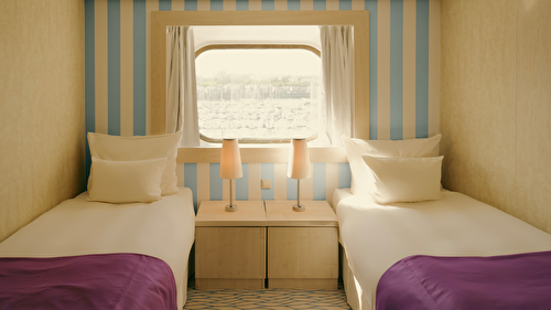 Ocean View Cabin - Obstructed View (Midship - Deck 7)