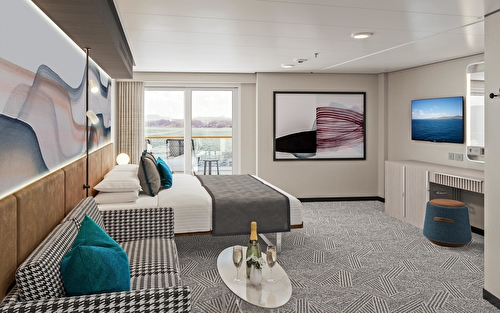 Forward-Facing Club Balcony Suite With Large Balcony