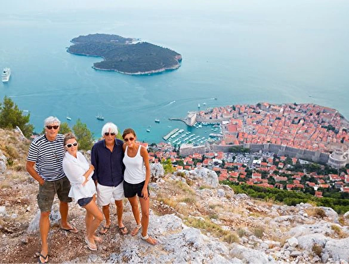 Hiking to local attractions