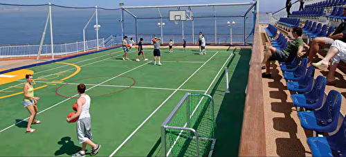 Basketball/Volleyball/Tennis Court