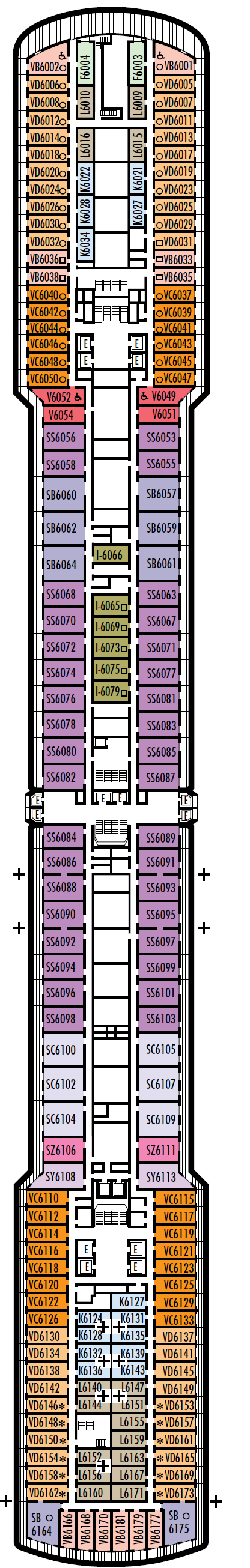 Eurodam Deck Plan | Deck 9 | ROL Cruise